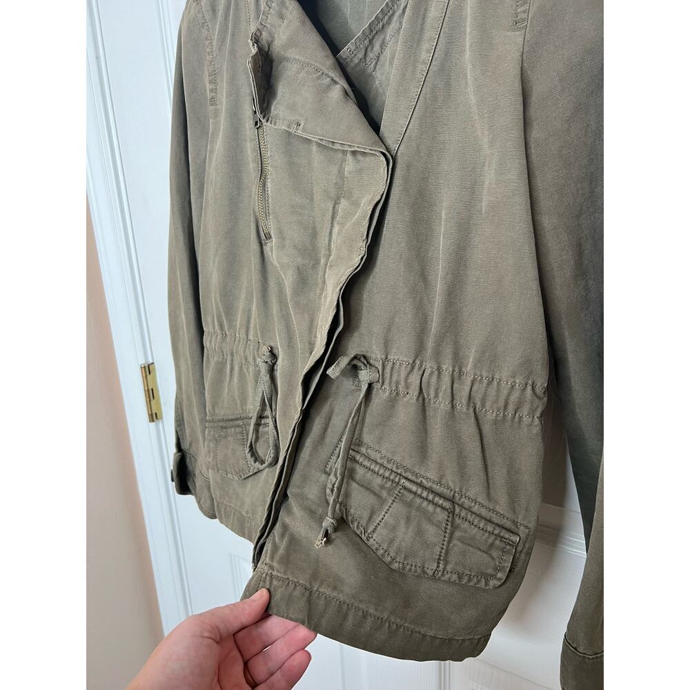 Lucky Brand Women's Army Green Olive Utility Jacket Field Size Medium - Picture 6 of 11